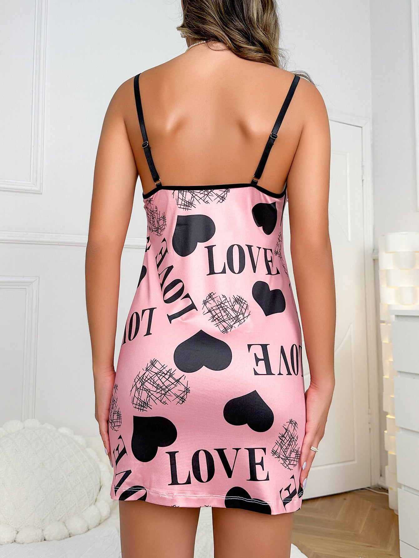 Sexy Lingerie Printed Sexy Sexy Suspenders Nightdress