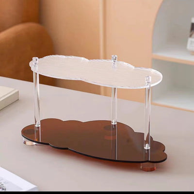 Wavy Acrylic Shelf Living Room Desktop Cup Storage Rack