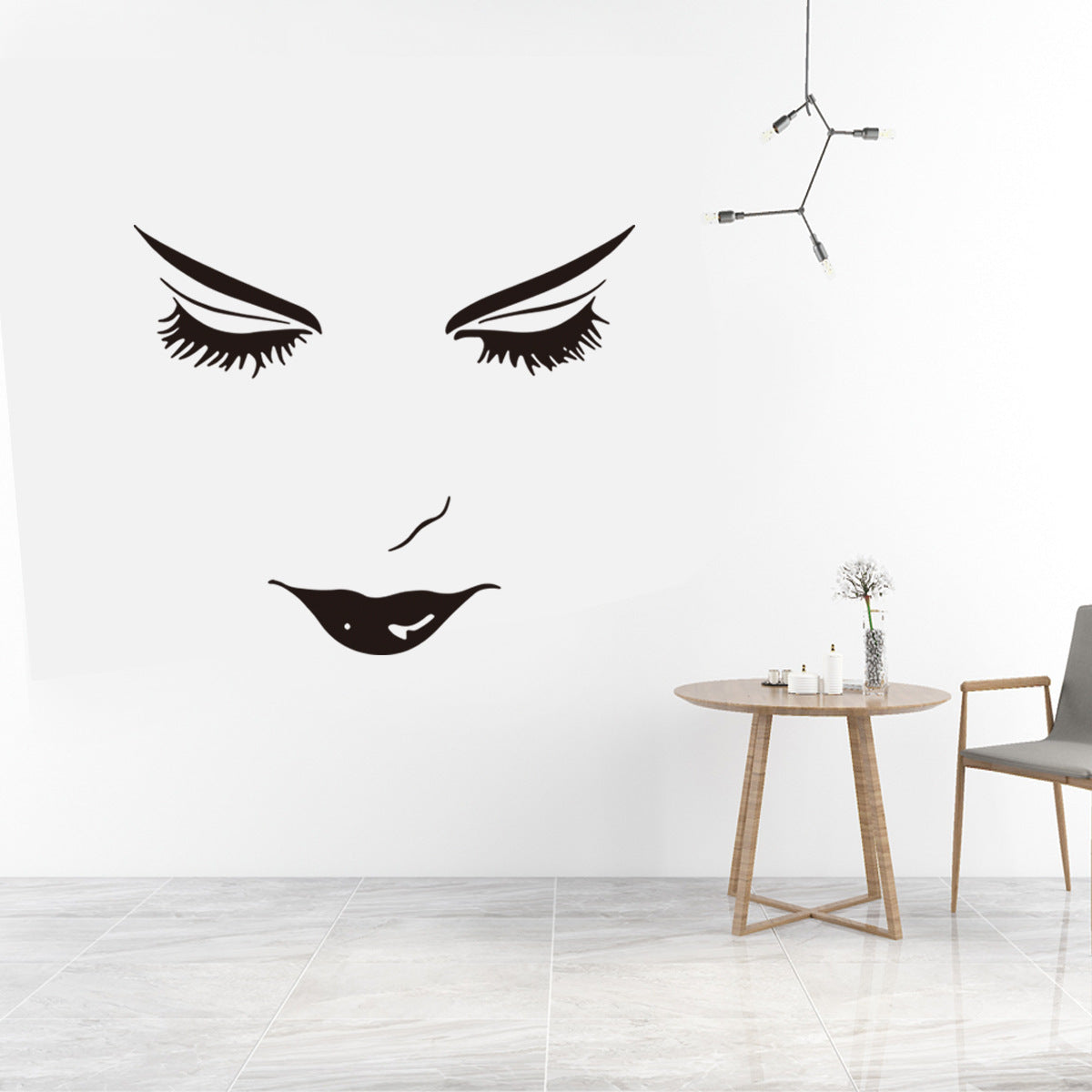 Wall Stickers Carved Wall Stickers for Bedroom, Study, Living Room, Bedroom, Office