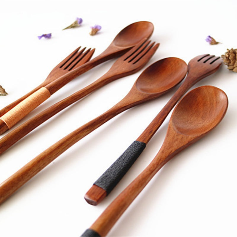 Kitchen Wooden Bamboo Spoon Cooking Utensil Tools