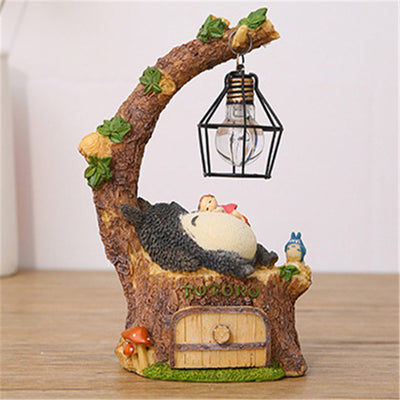 Elf Doudou Cat With Drawer Night Light Home Accessories Resin Craft Decoration