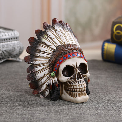 Indian Skull Ornaments Home Props Accessories