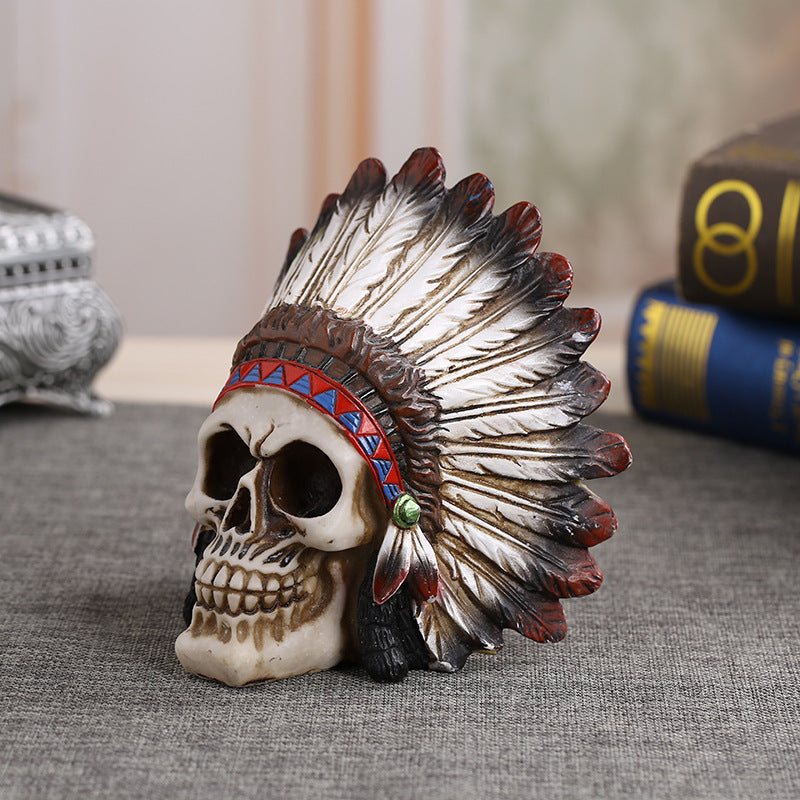 Indian Skull Ornaments Home Props Accessories