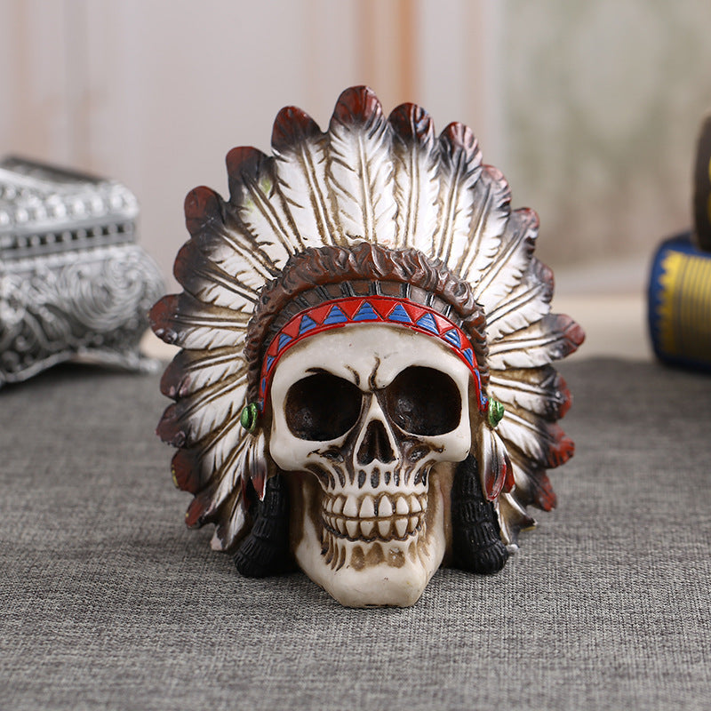 Indian Skull Ornaments Home Props Accessories