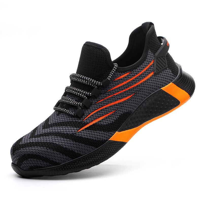 Men Work Safety Shoes Anti-Puncture Working Sneakers Male Indestructible Work Shoes