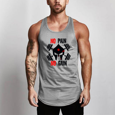 Punisher Skull GYM Mesh Breathable Fitness Vest Men's Round Lower Hem Sports Base Mesh Quick Drying Waistcoat