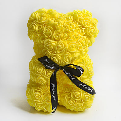 Valentine's Day Gift, Eternal Flower Rose, Teddy Bear PE Foam Bear.