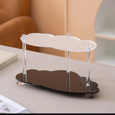 Wavy Acrylic Shelf Living Room Desktop Cup Storage Rack