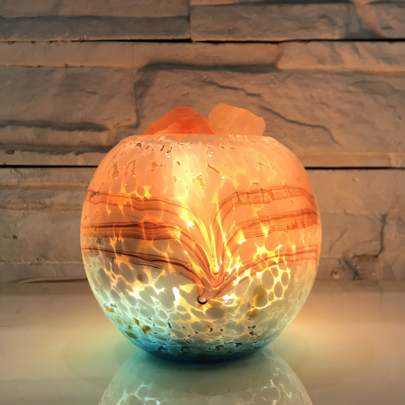 Bedroom glass night light