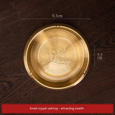 Fashion Treasure Pure Copper Ashtray Home, Living Room