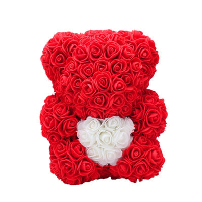 Valentine's Day Gift, Eternal Flower Rose, Teddy Bear PE Foam Bear.