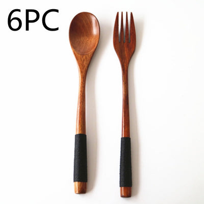 Kitchen Wooden Bamboo Spoon Cooking Utensil Tools