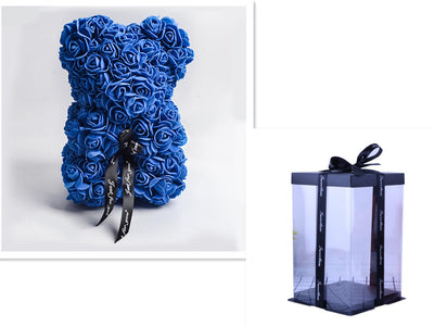 Valentine's Day Gift, Eternal Flower Rose, Teddy Bear PE Foam Bear.