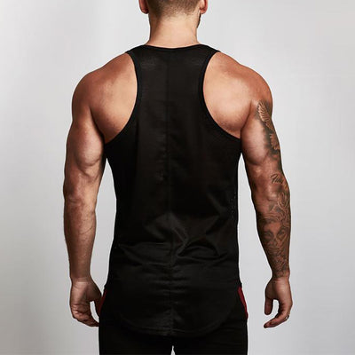 Punisher Skull GYM Mesh Breathable Fitness Vest Men's Round Lower Hem Sports Base Mesh Quick Drying Waistcoat