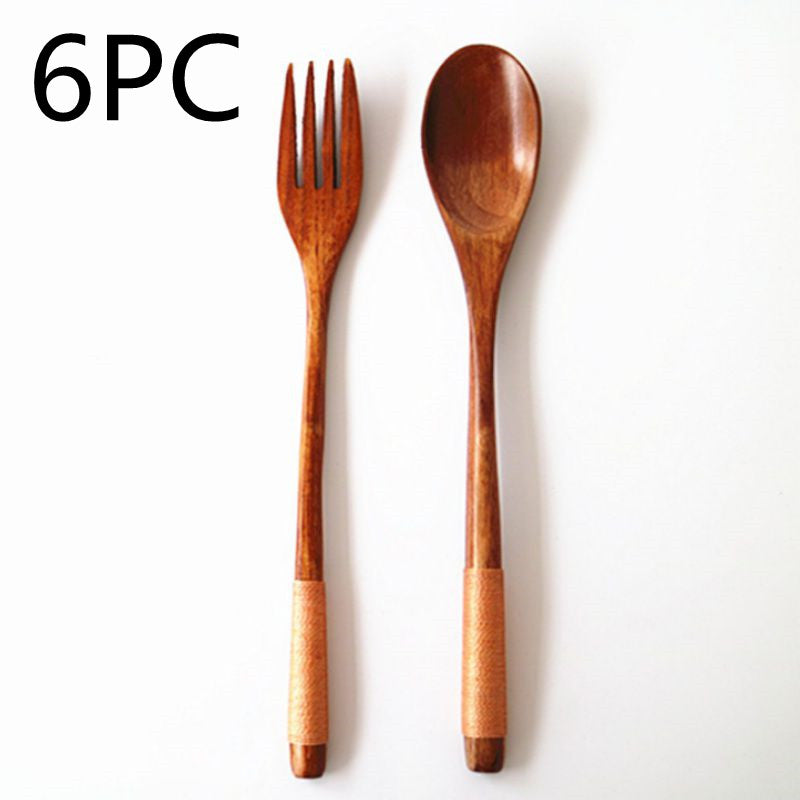 Kitchen Wooden Bamboo Spoon Cooking Utensil Tools