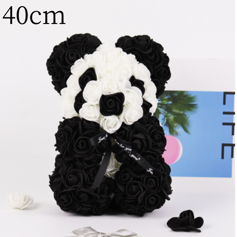 Valentine's Day Gift, Eternal Flower Rose, Teddy Bear PE Foam Bear.