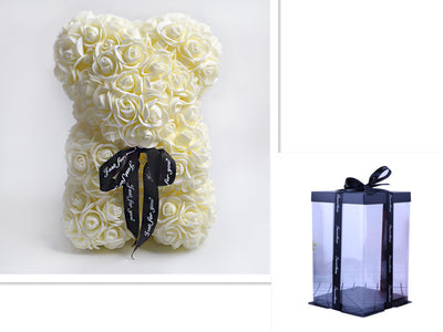 Valentine's Day Gift, Eternal Flower Rose, Teddy Bear PE Foam Bear.