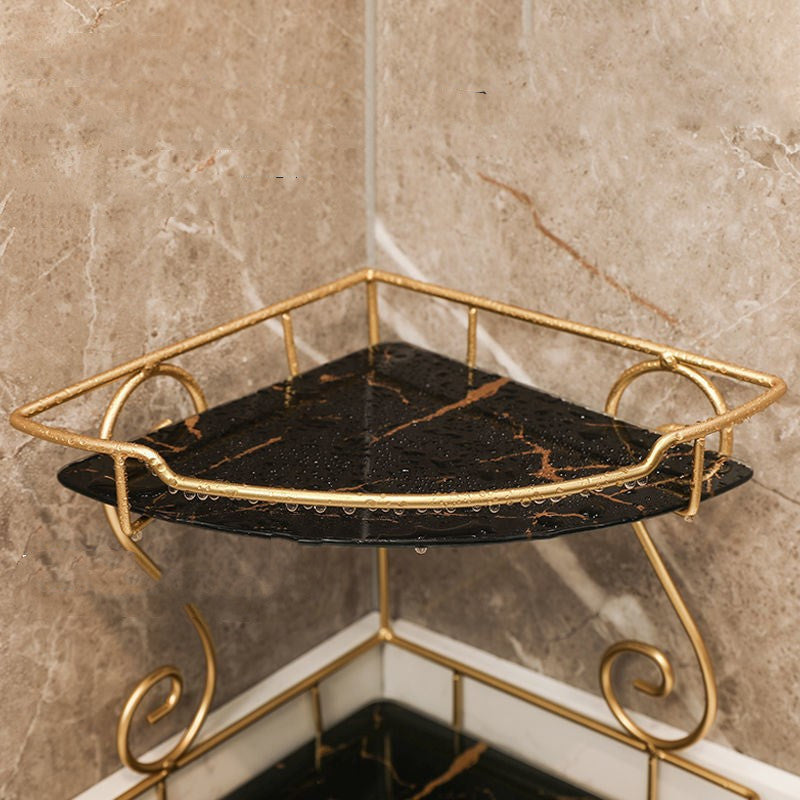 Light Luxury Triangle Bathroom Storage Shelf Vanity