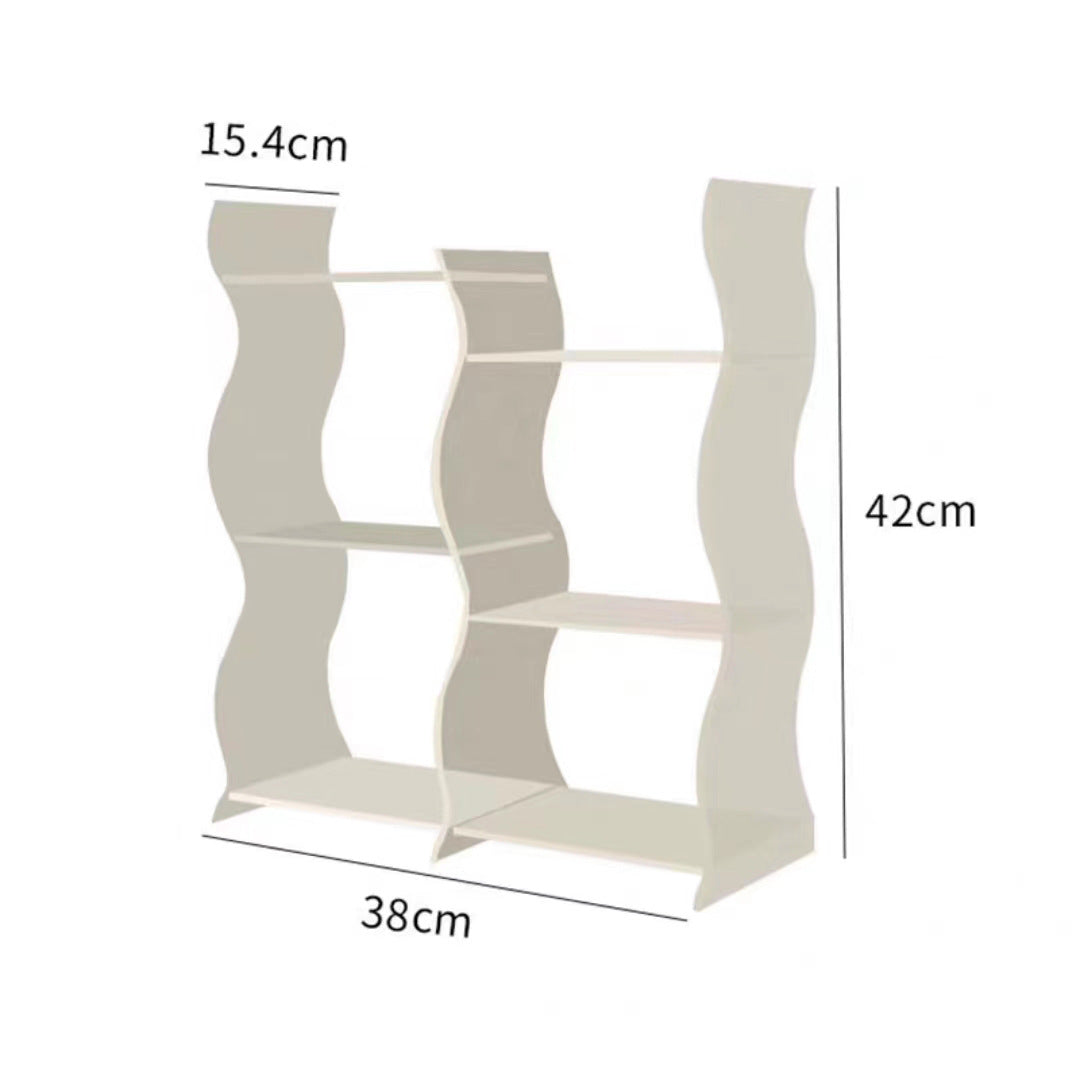 Wavy Acrylic Shelf Living Room Desktop Cup Storage Rack