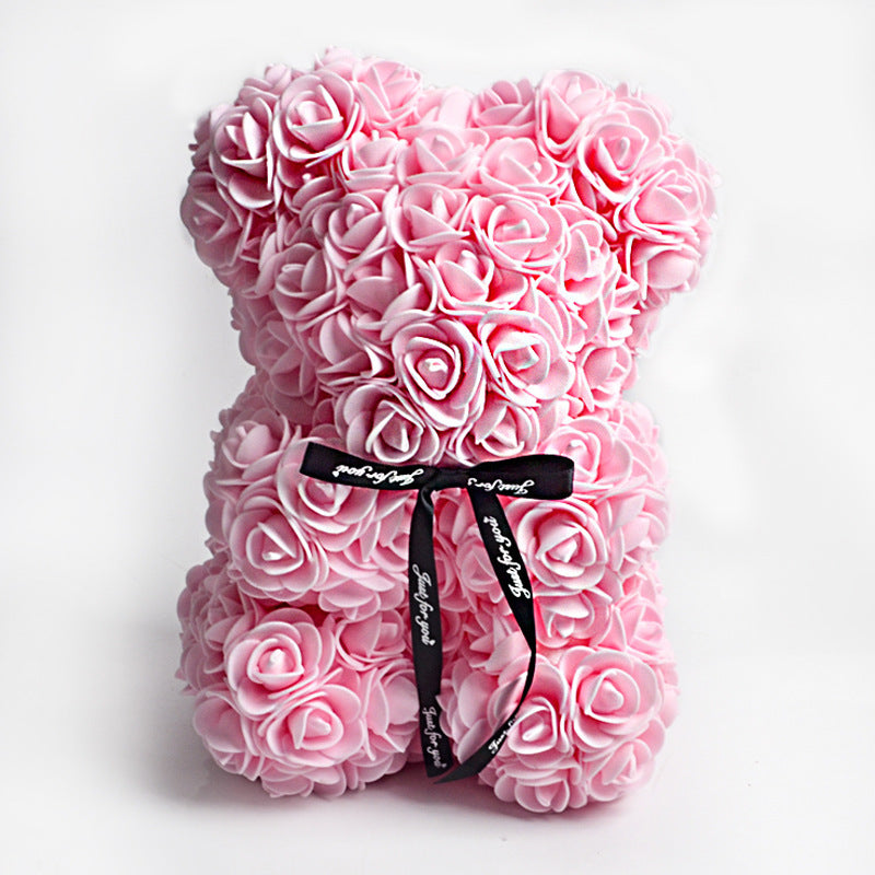 Valentine's Day Gift, Eternal Flower Rose, Teddy Bear PE Foam Bear.