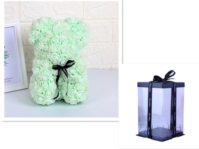 Valentine's Day Gift, Eternal Flower Rose, Teddy Bear PE Foam Bear.