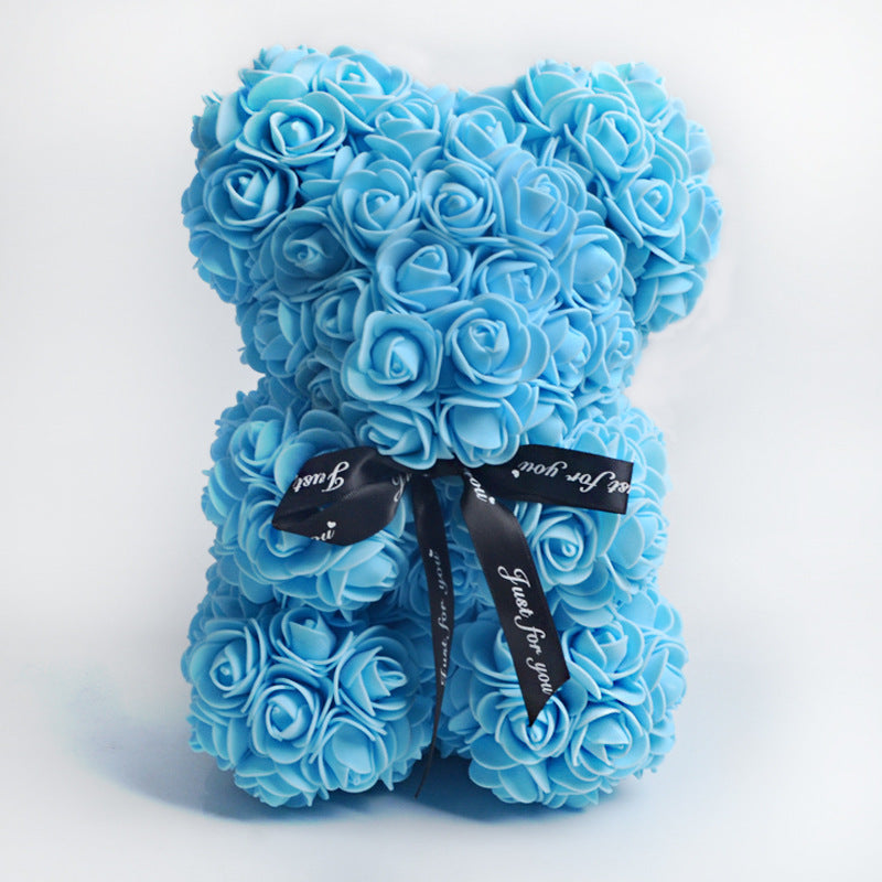 Valentine's Day Gift, Eternal Flower Rose, Teddy Bear PE Foam Bear.