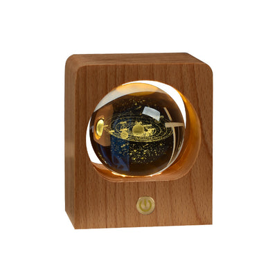 Beech Crystal Ball Night Light 3D Laser