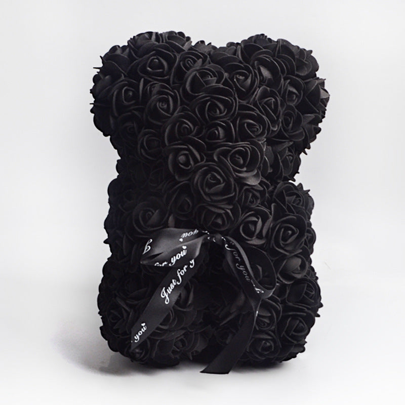 Valentine's Day Gift, Eternal Flower Rose, Teddy Bear PE Foam Bear.