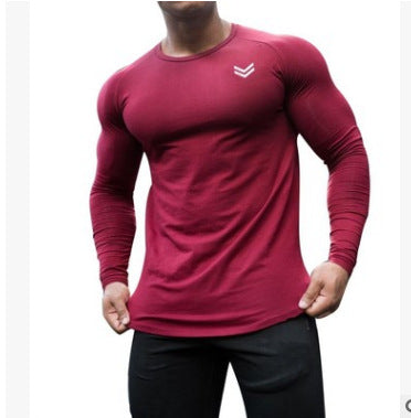 New Long Sleeve T Shirt Sport Men Gym Shirt Quick Dry Gym Fitness Training Running T Shirt Men Workout T-Shirt Bodybuilding Tops