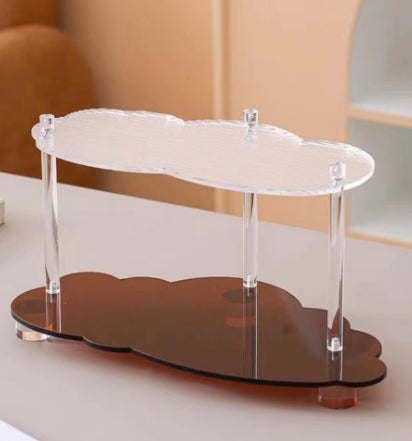 Wavy Acrylic Shelf Living Room Desktop Cup Storage Rack