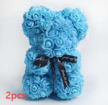 Valentine's Day Gift, Eternal Flower Rose, Teddy Bear PE Foam Bear.