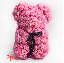 Valentine's Day Gift, Eternal Flower Rose, Teddy Bear PE Foam Bear.