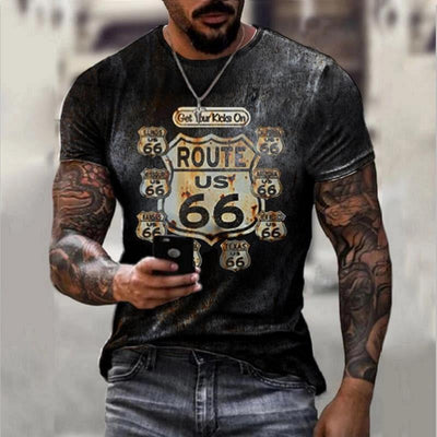 Oversize Clothes Retro Short Sleeve Men