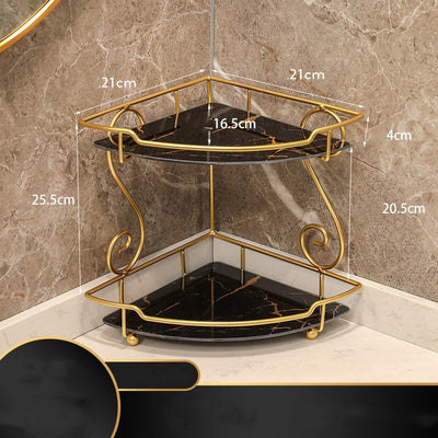 Light Luxury Triangle Bathroom Storage Shelf Vanity