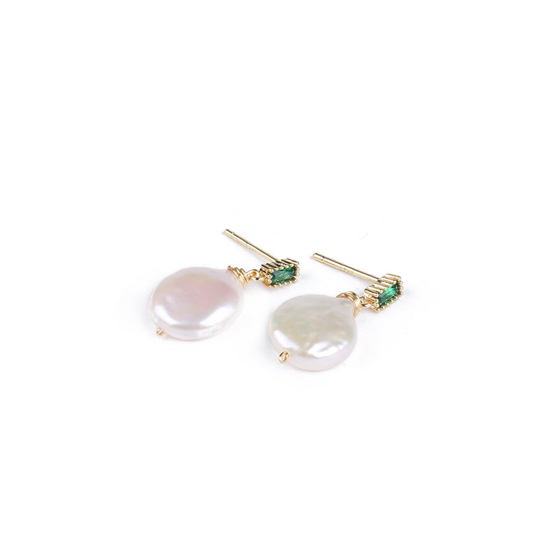 Natural Freshwater Baroque Pearl Earrings