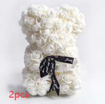 Valentine's Day Gift, Eternal Flower Rose, Teddy Bear PE Foam Bear.