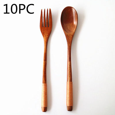 Kitchen Wooden Bamboo Spoon Cooking Utensil Tools